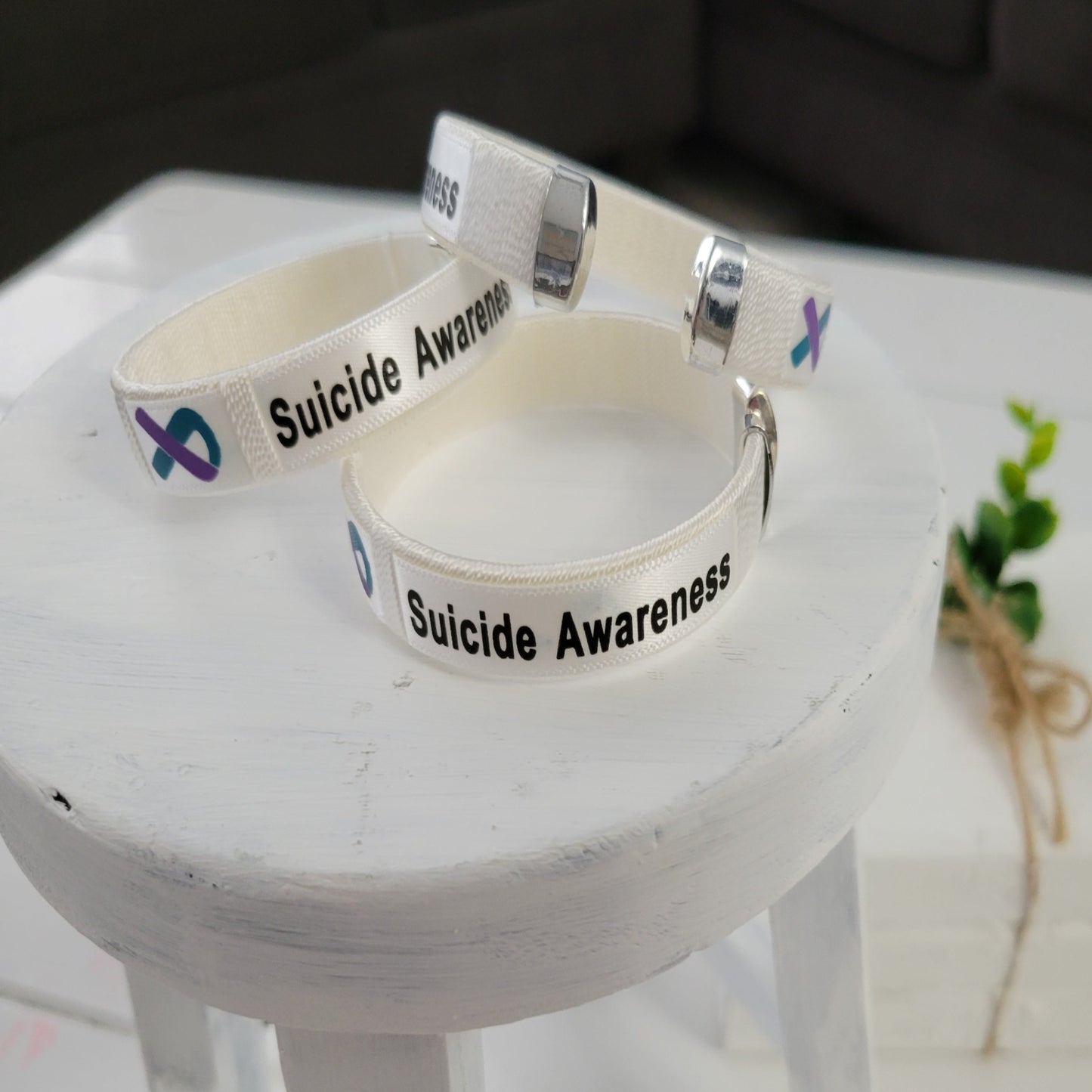 Suicide Awareness Bangle Bracelet