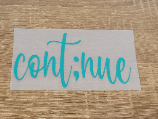 cont;nue decal