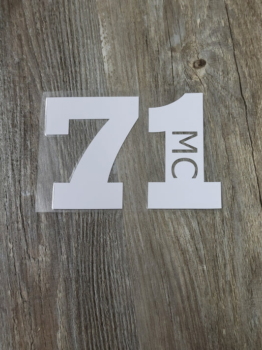 71 MC decal