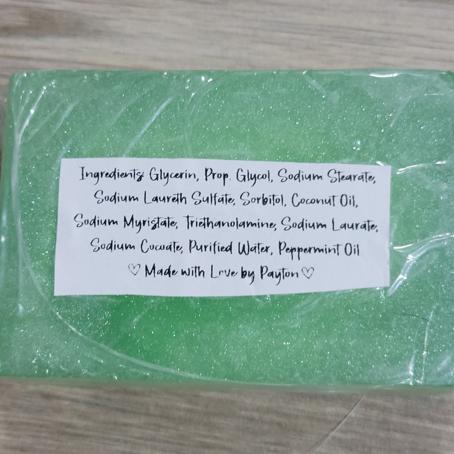 Peppermint Handmade Soap (green)