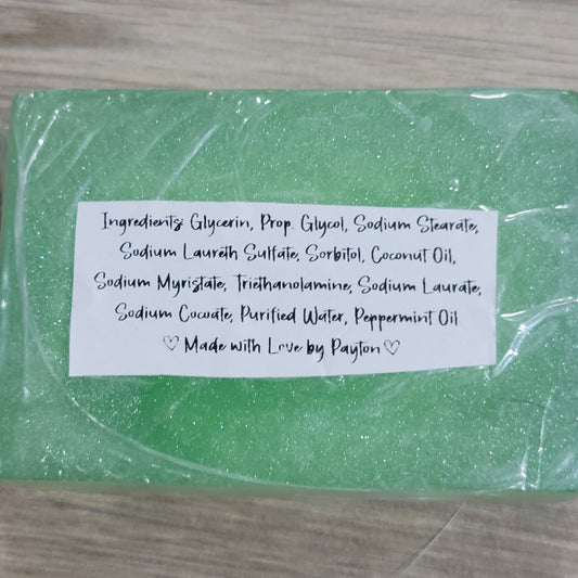 Peppermint Handmade Soap (green)