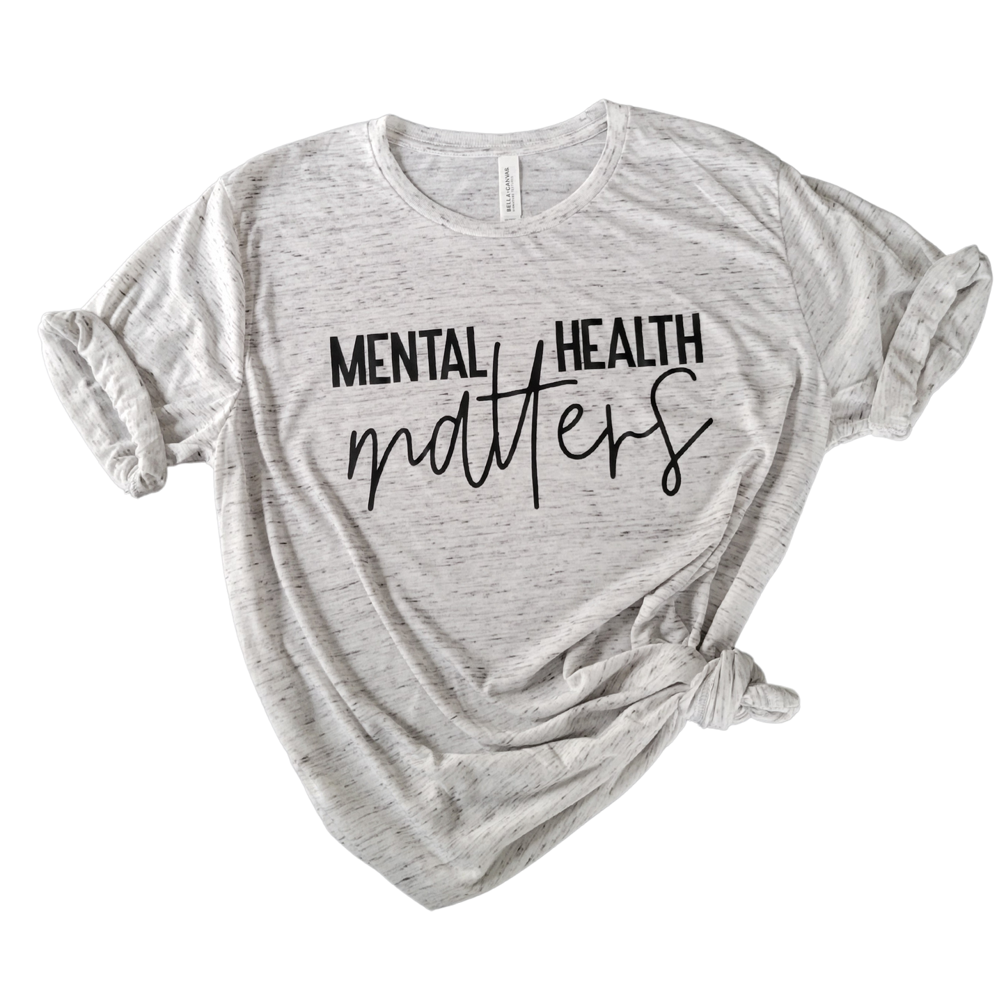 Mental Health Matters White Marble Tee